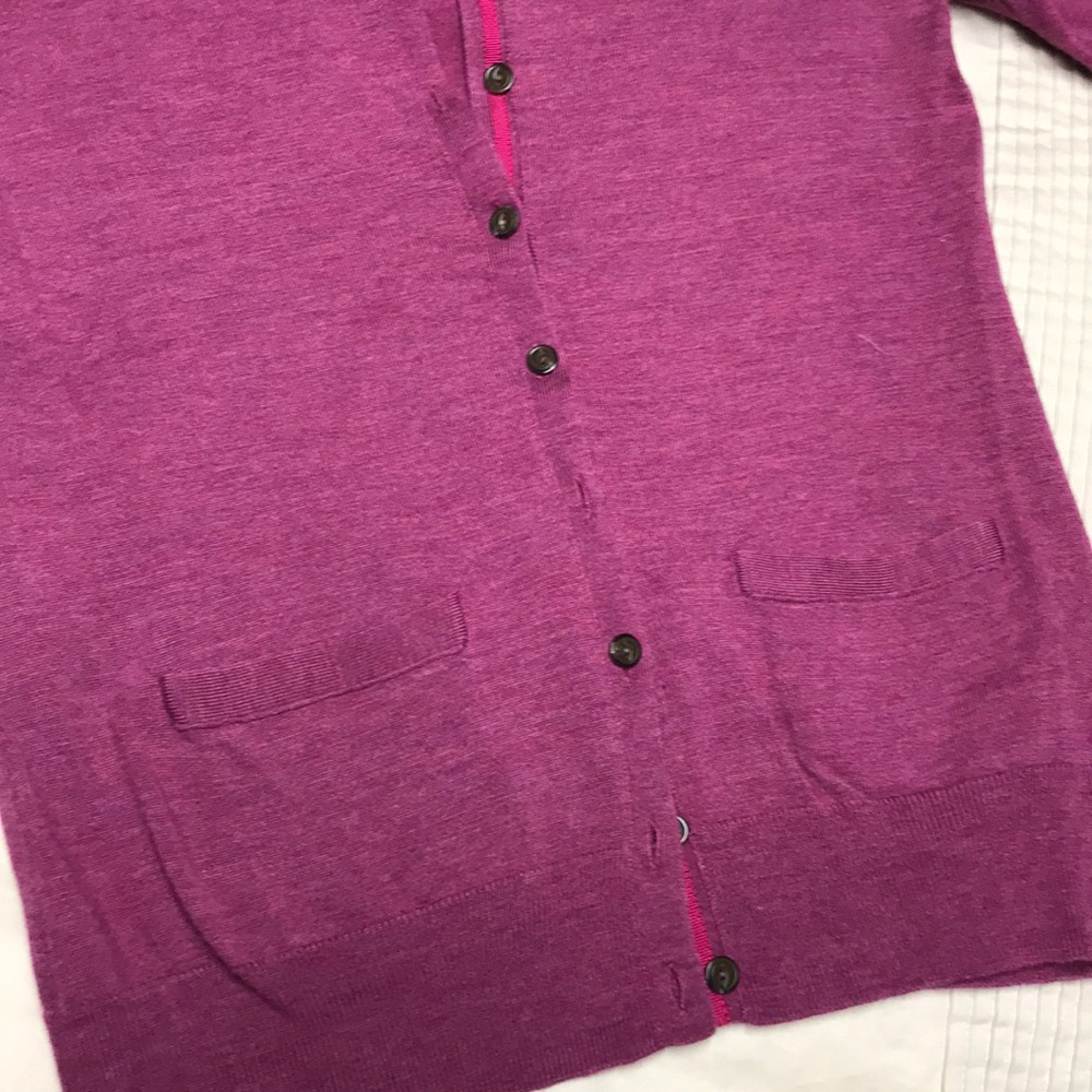 BANANA REPUBLIC Merino Wool Cardigan Sweater EUC - Picture 2 of 5